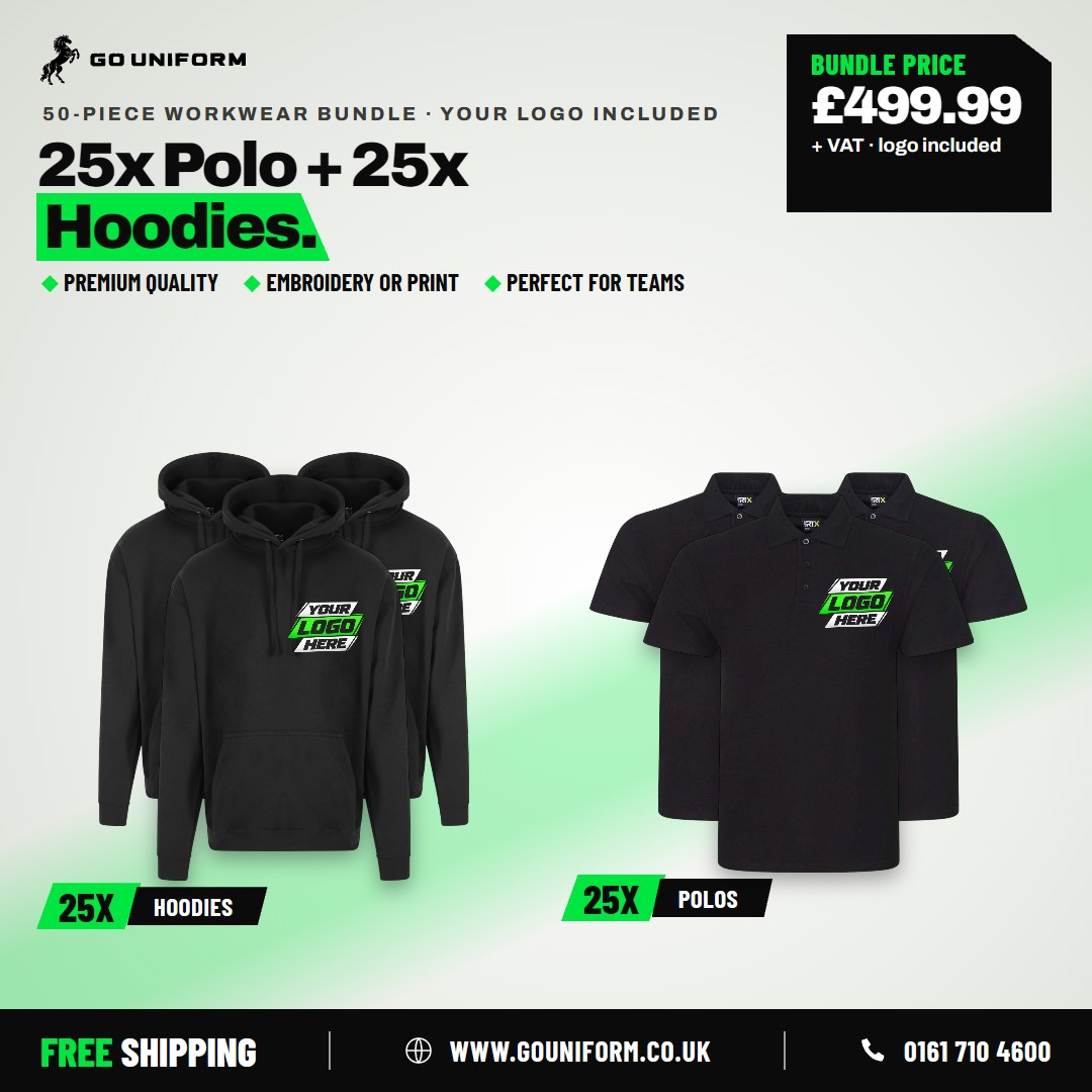 25x Polo + 25x Hoodies